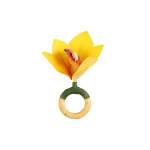 YELLOW ORCHID NAPKIN RING