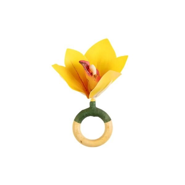 YELLOW ORCHID NAPKIN RING