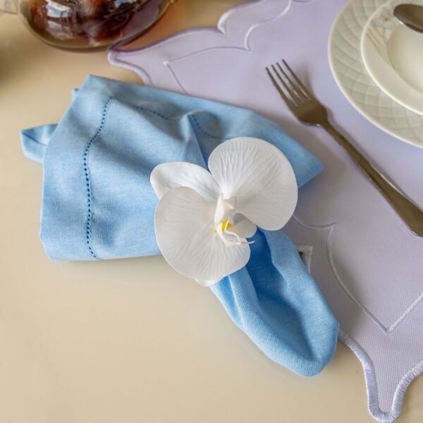 WHITE ORCHID NAPKIN RING - Image 3