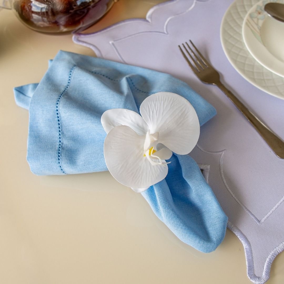 WHITE ORCHID NAPKIN RING - Image 3