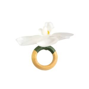 WHITE ORCHID NAPKIN RING