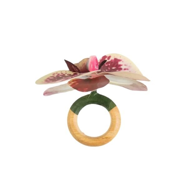 WINE ORCHID NAPKIN RING