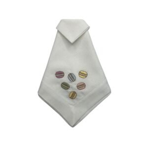 EMBROIDERED NAPKIN WITH MACAROONS