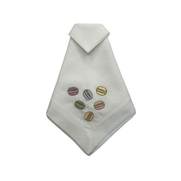 EMBROIDERED NAPKIN WITH MACAROONS