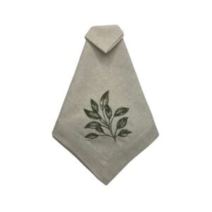 EMBROIDERED WITH TREE BRANCH NAPKIN