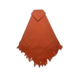 FRINGE AJOUR ORANGE COTTON NAPKIN