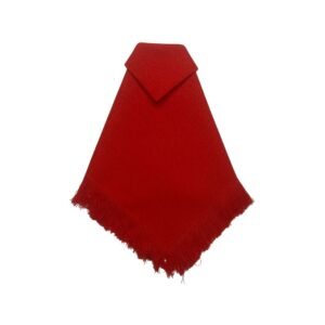 LINEN NAPKIN RED FRINGE