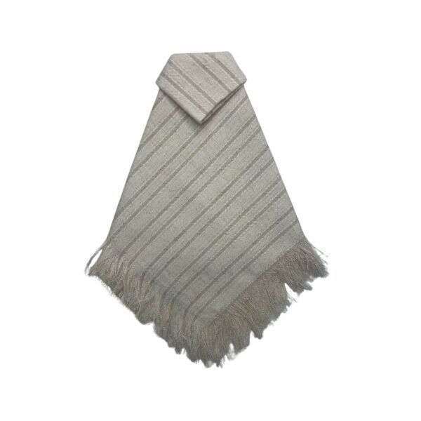 Rustic napkin in beige stripes patterna