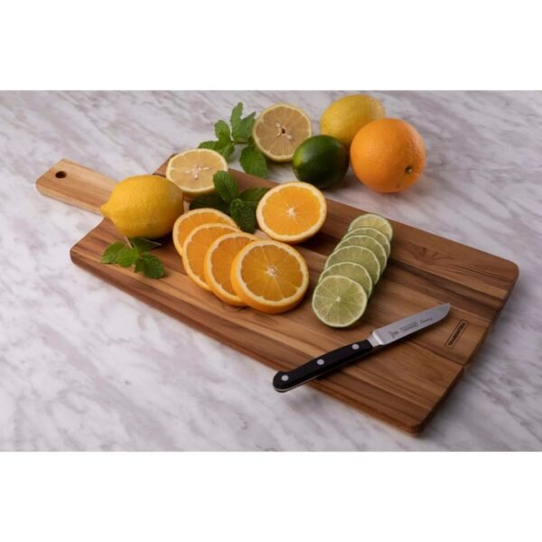 tramontina chopping board. A wooden chopping board.