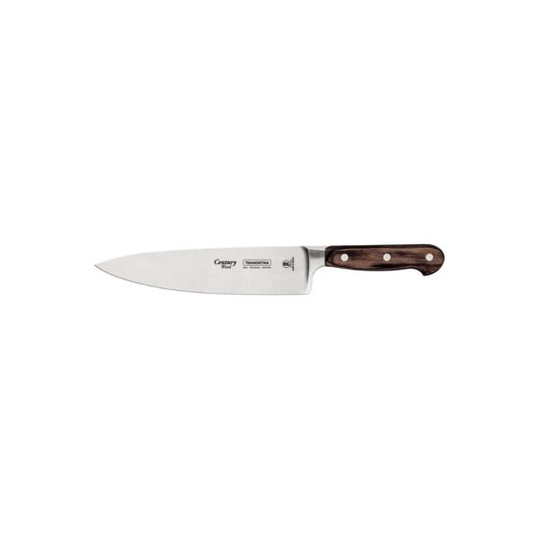 Tramontina wooden handle chef knife. A 8 inch chef's knife.