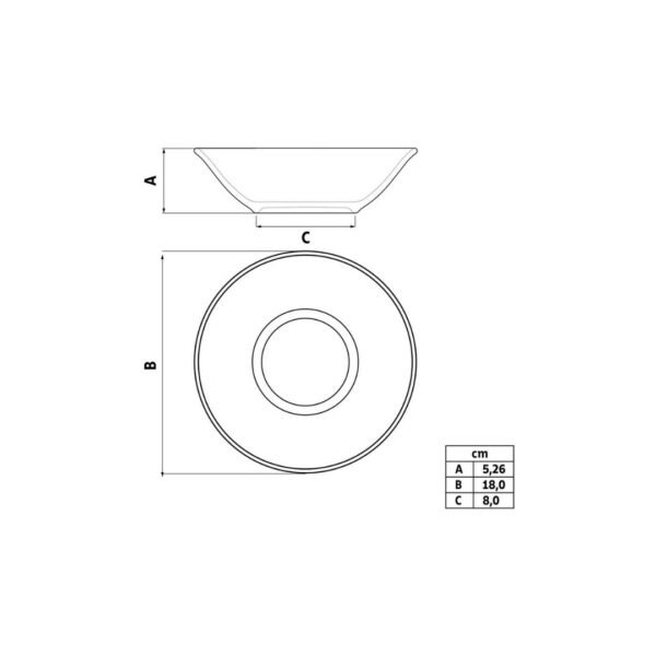 tramontina soho fine porcelain bowl. A 18cm porcelain from the tramontina soho collection.