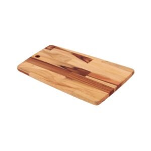 Tramontina teak wood cutting board. A 40x38cm teak wood board.