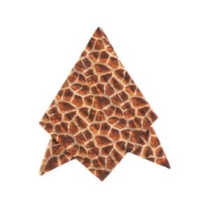 Giraffe-pattern viscose napkin from Safari Collection