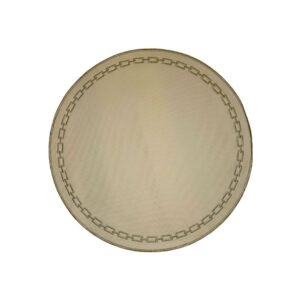 ROUND PLACEMAT – GOLD CHAIN EMBROIDERY